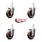 Service Caster 4 Inch High Temp Glass Filled Nylon Wheel Swivel 3/4 Inch Square Stem Caster Set SCC-SQ20S414-GFNSHT-34-4 - alternate 2